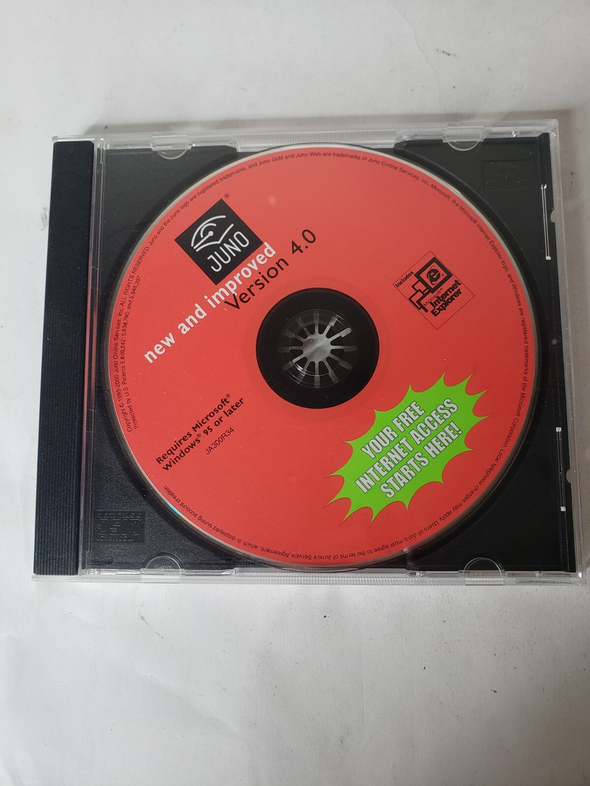Juno new and improved version 4.0 windows 95 internet explorer 1995-2000