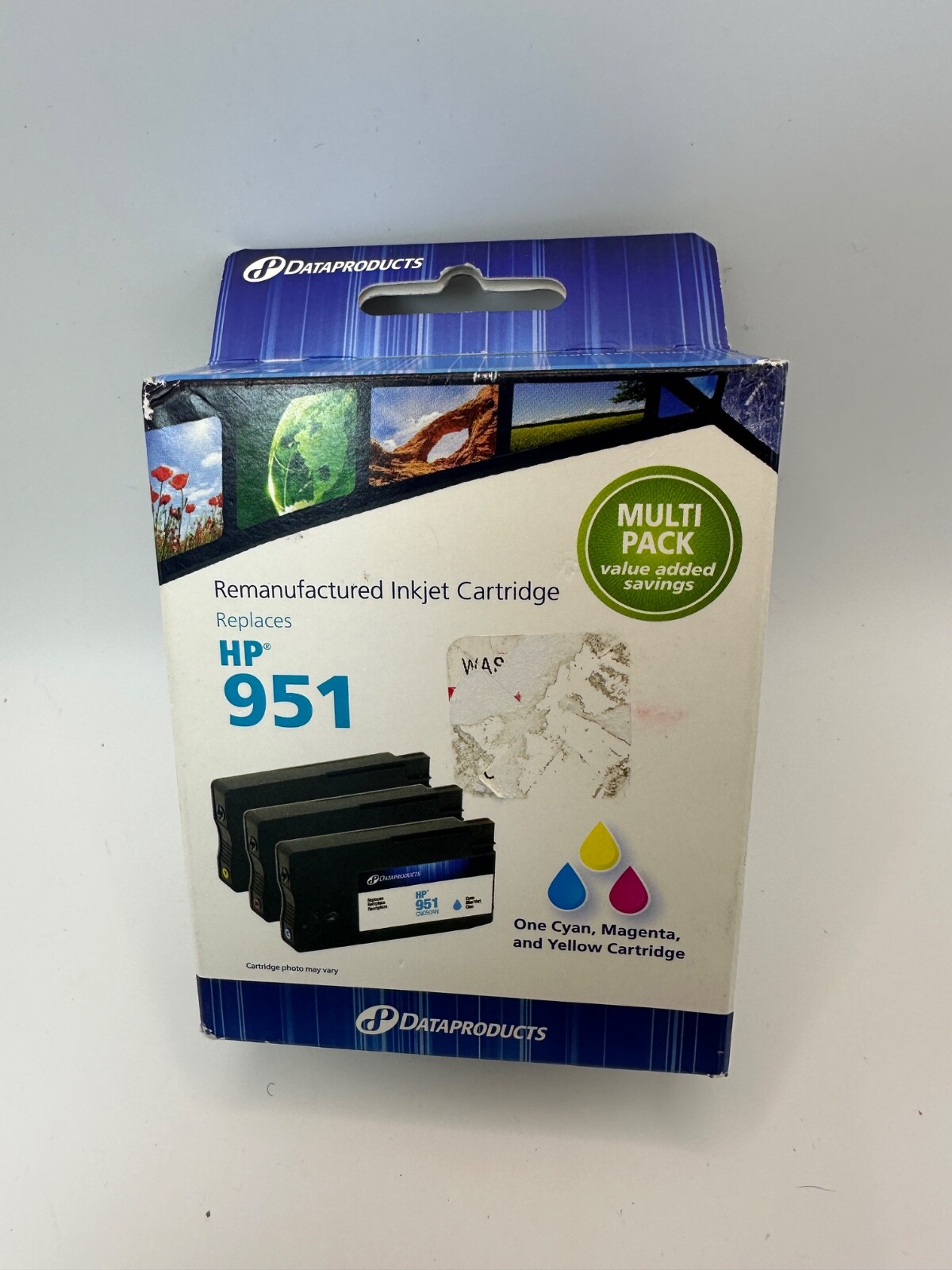 HP 951 Ink Compatible Cyan Magenta Yellow 3 Pack Standard Ink Cartridges   