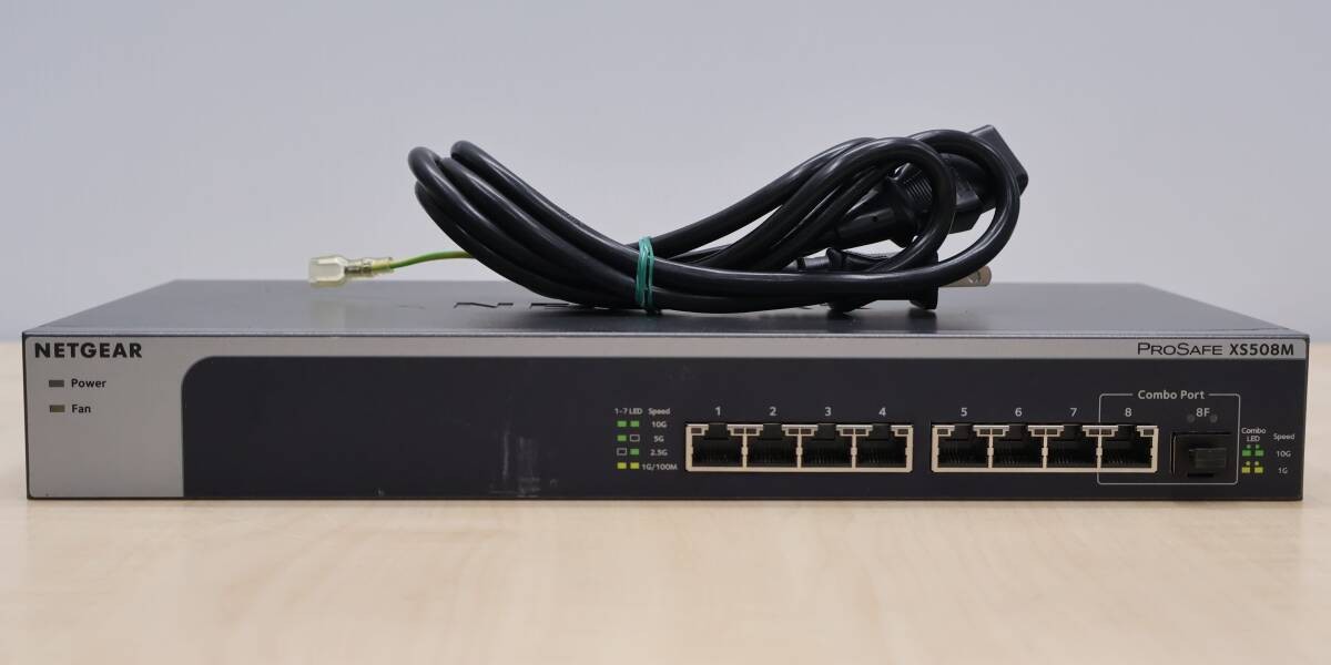 NETGEAR ProSAFE XS508M 8-Port 10GBASE-T Multi-Gigabit Switch SFP+ Combo Tested