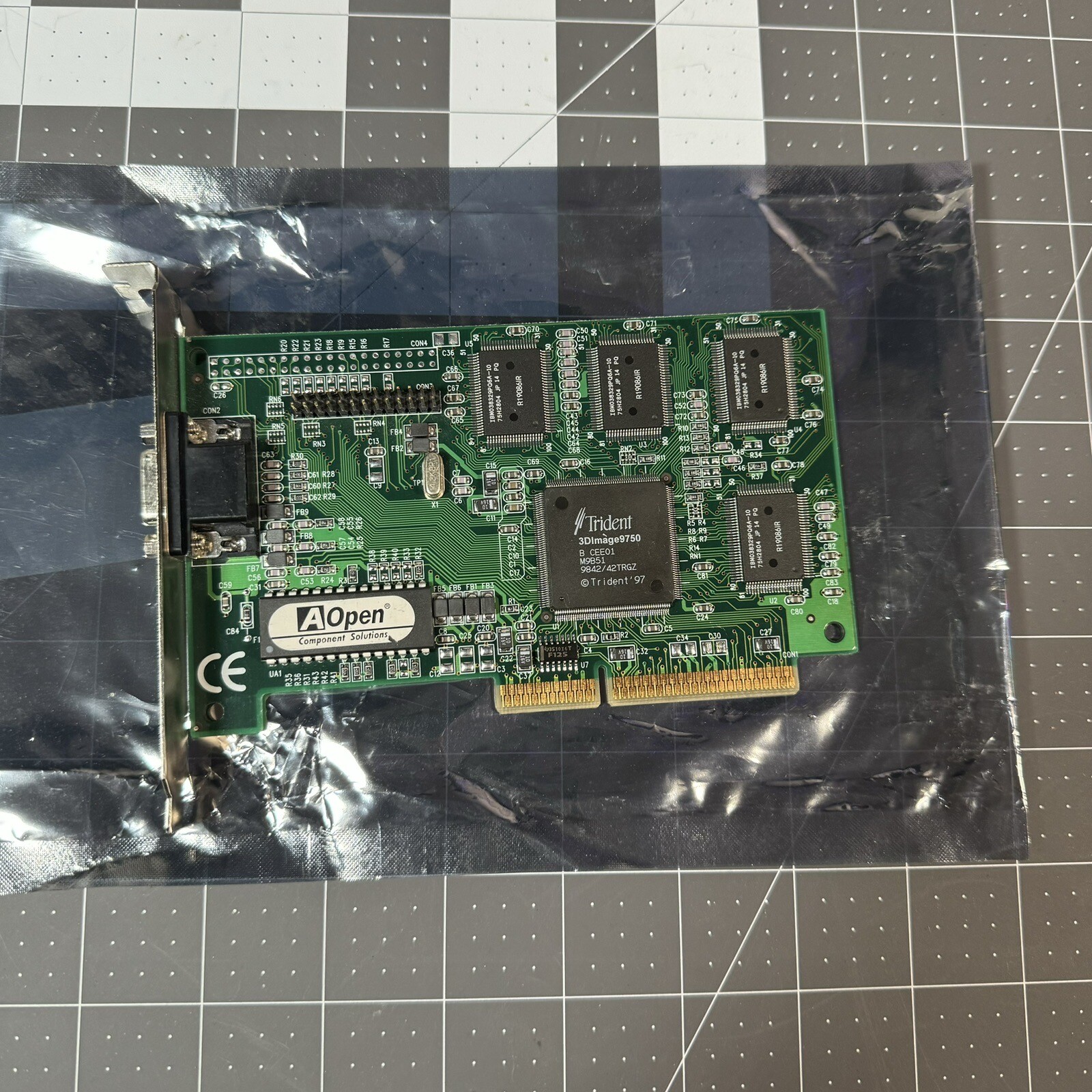 AOPEN TRIDENT 3D IMAGE 9750 4 MB AGP VGA VIDEO CARD 39-T9750AGP VINTAGE