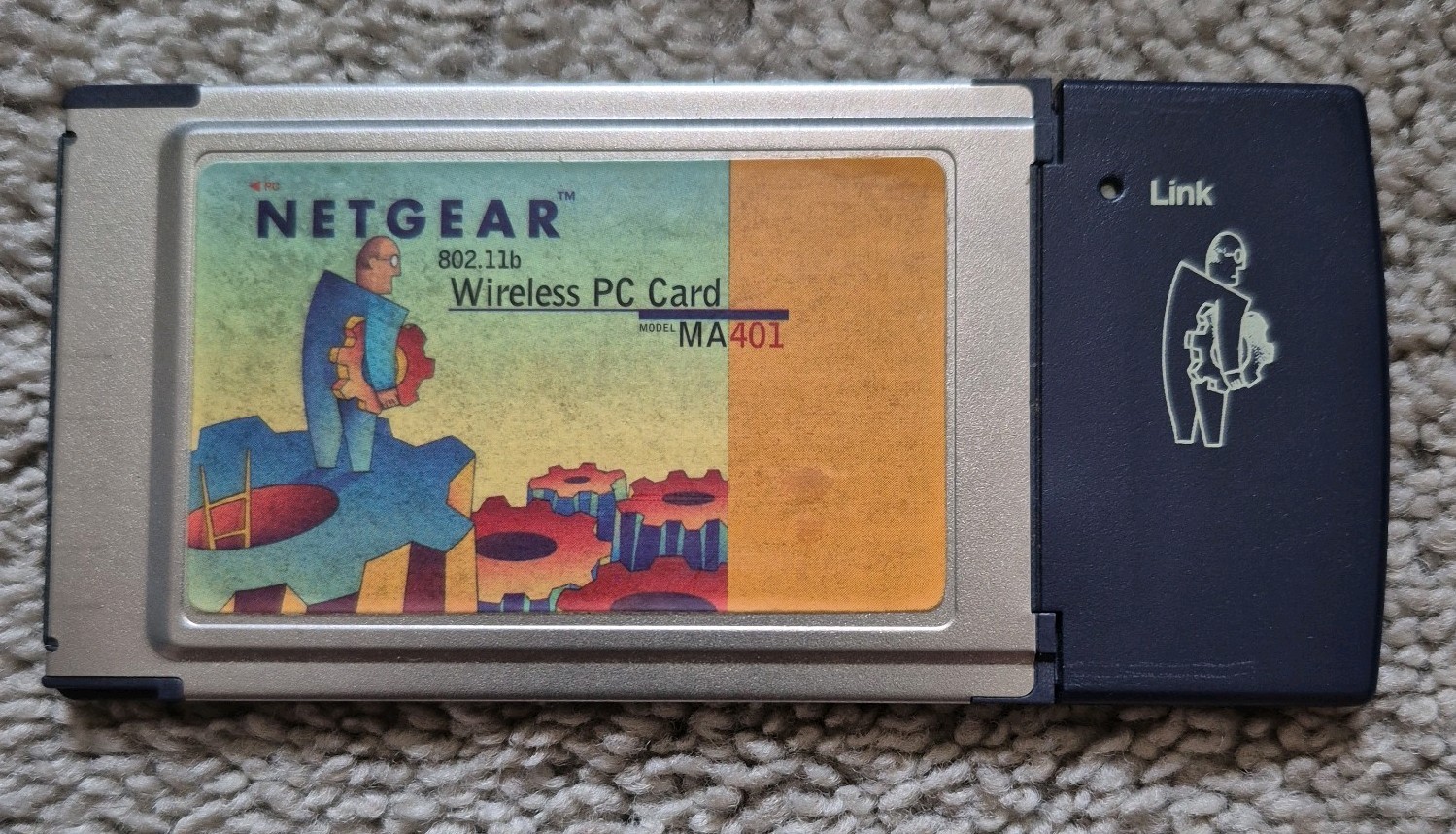 Vintage Netgear MA401 802.11b Wireless PC Card PCMCIA 11Mbps Used Tested Working