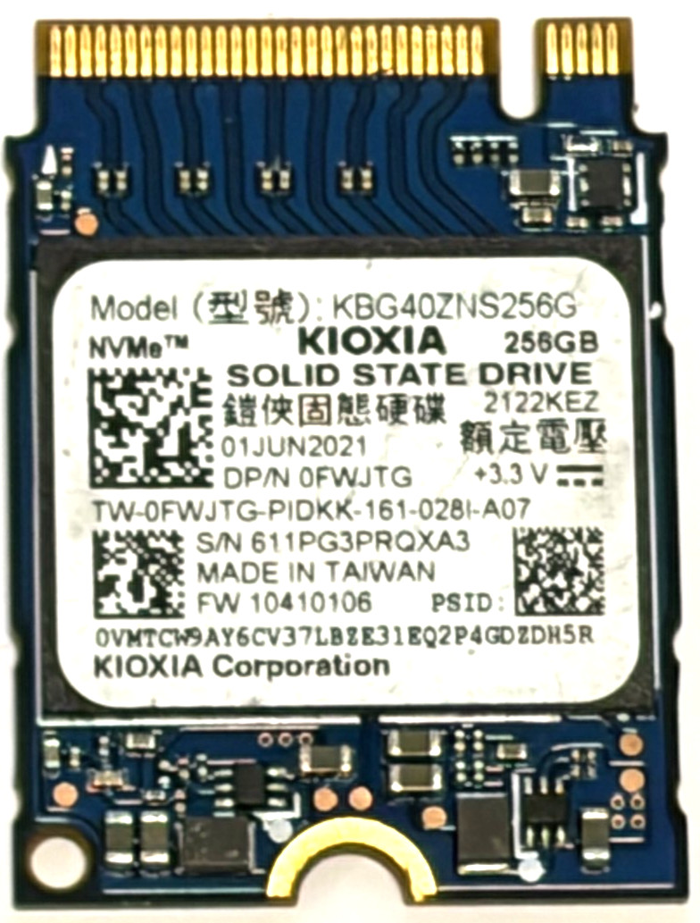 Kioxia BG4 256GB NVMe M.2 SSD – System Pull