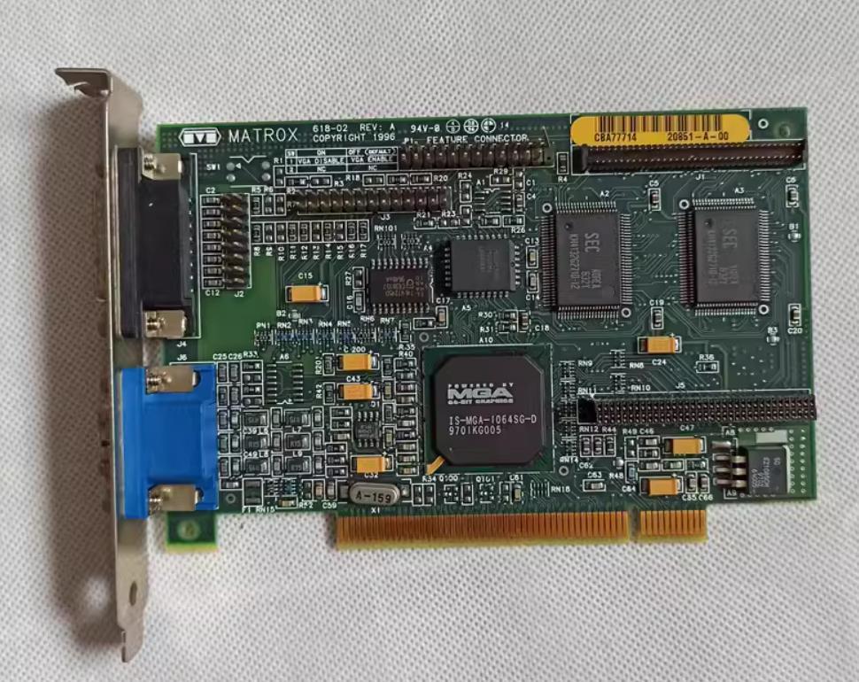 1pc used Matrox 618-02 REV.A MGA-MYST/2/GAT acquisition card