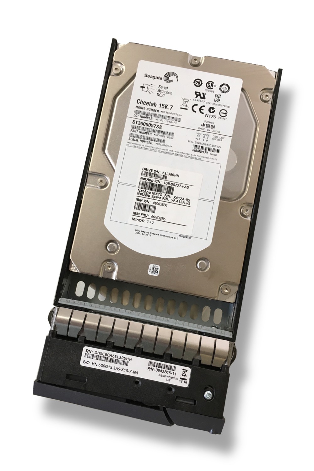 Netapp 108-00227+A0 X412A-R5 USFSSA600 48X0884 600gb