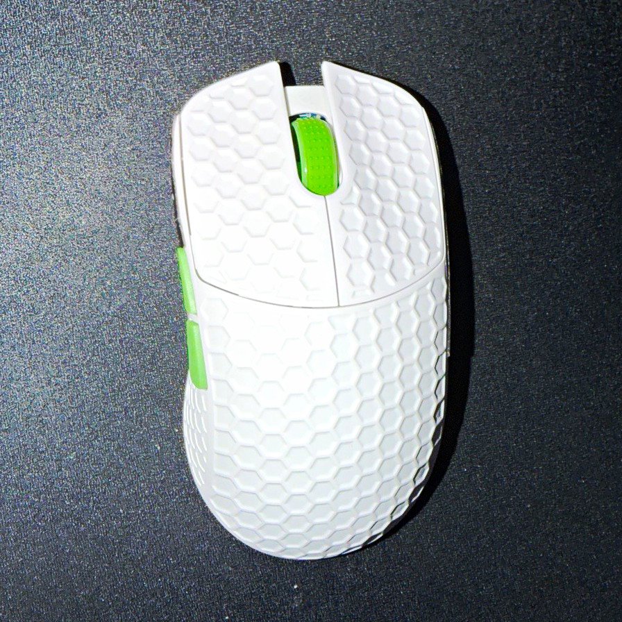 G-Wolves HTX Ultra Wireless Optical Gaming Mouse w/ Scroll Wheel White/Green