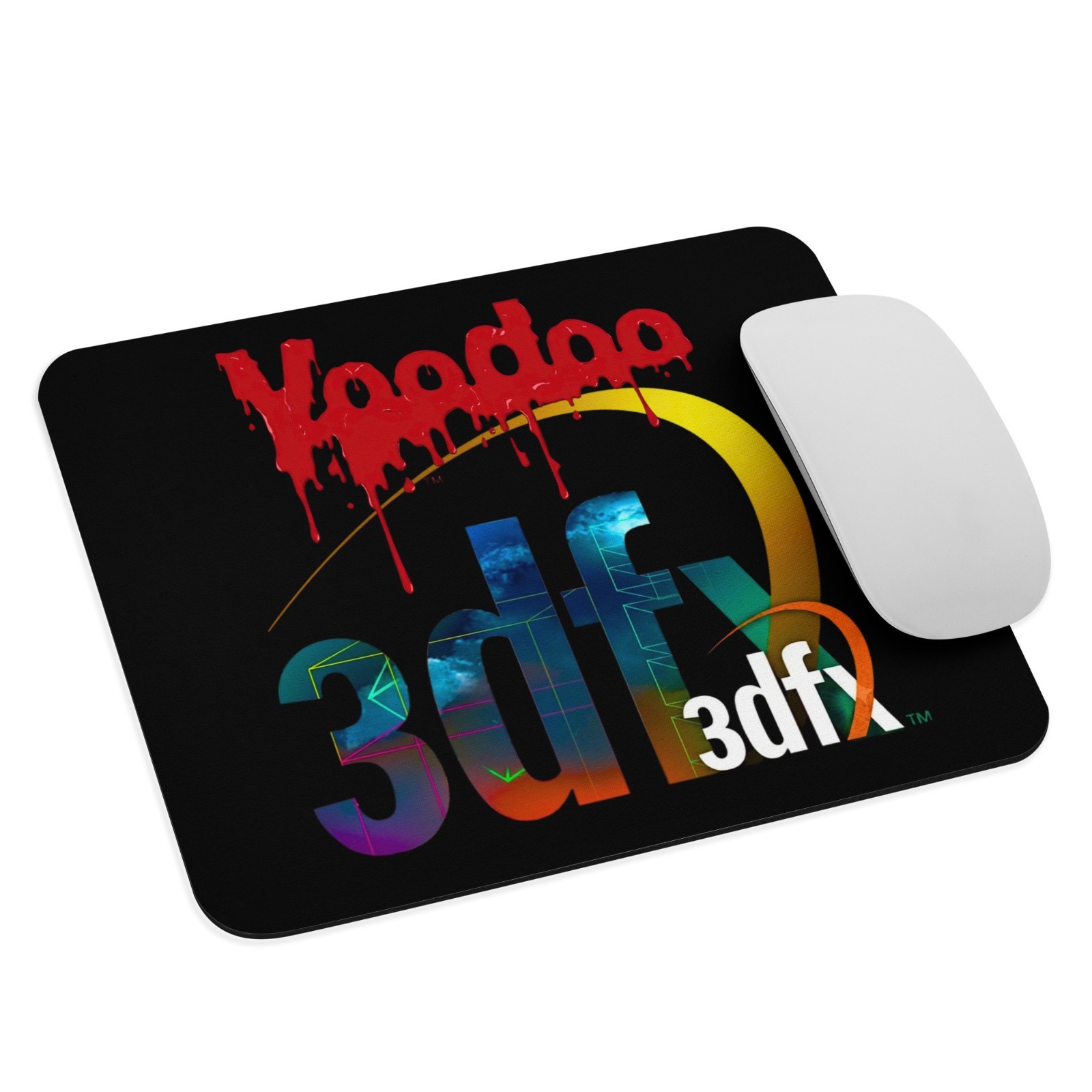 3dfx Interactive VOODOO b Mouse Pad - Vintage Retro PC Gamer Gift (9.5" x 7.75")