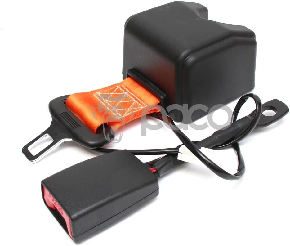 Industrial Forklift Retractable Seatbelt w/Arm (Extension), Orange 5 Amp SWITCH