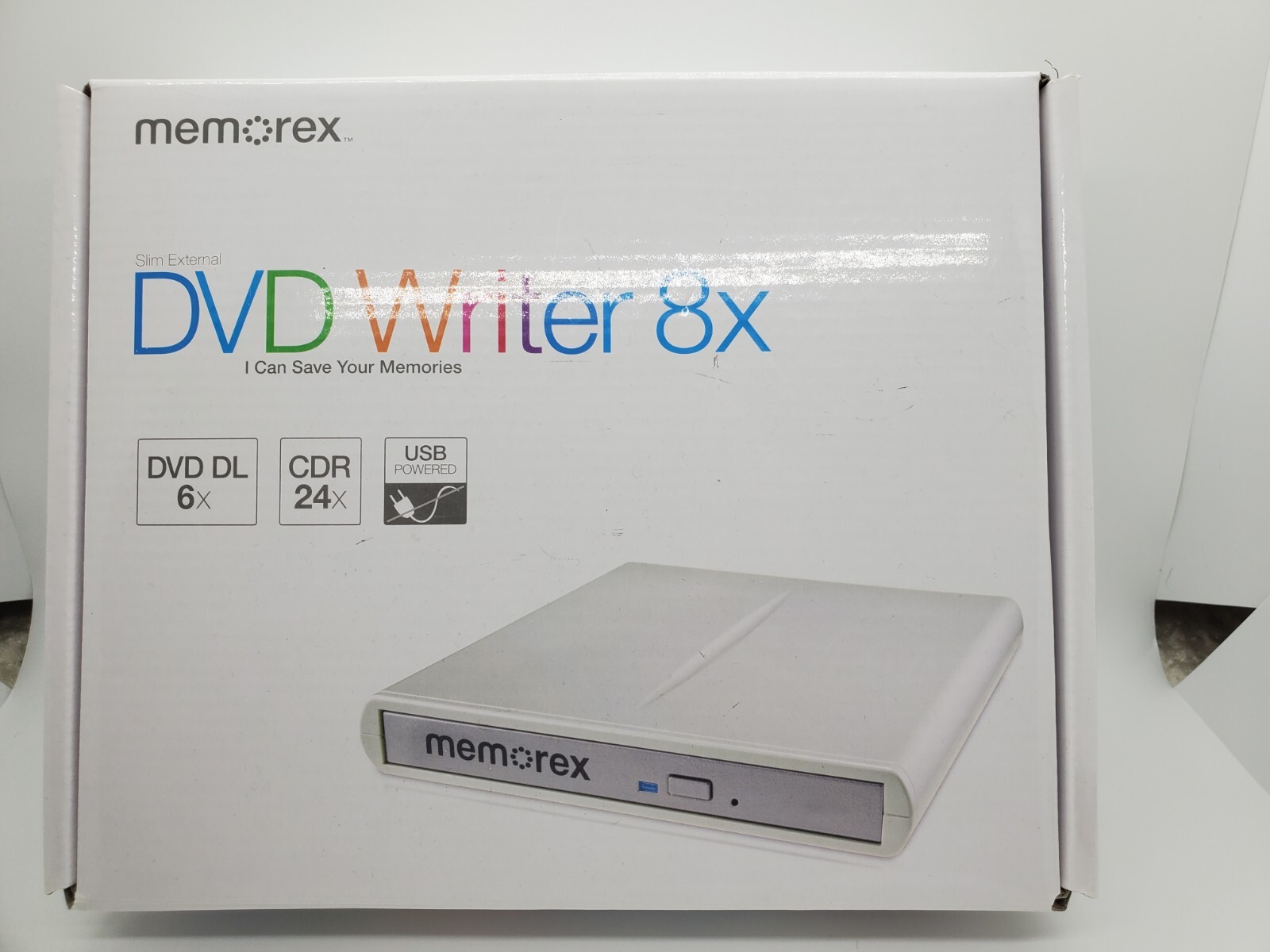 Memorex 98251 CD/DVD Writer 8x- External