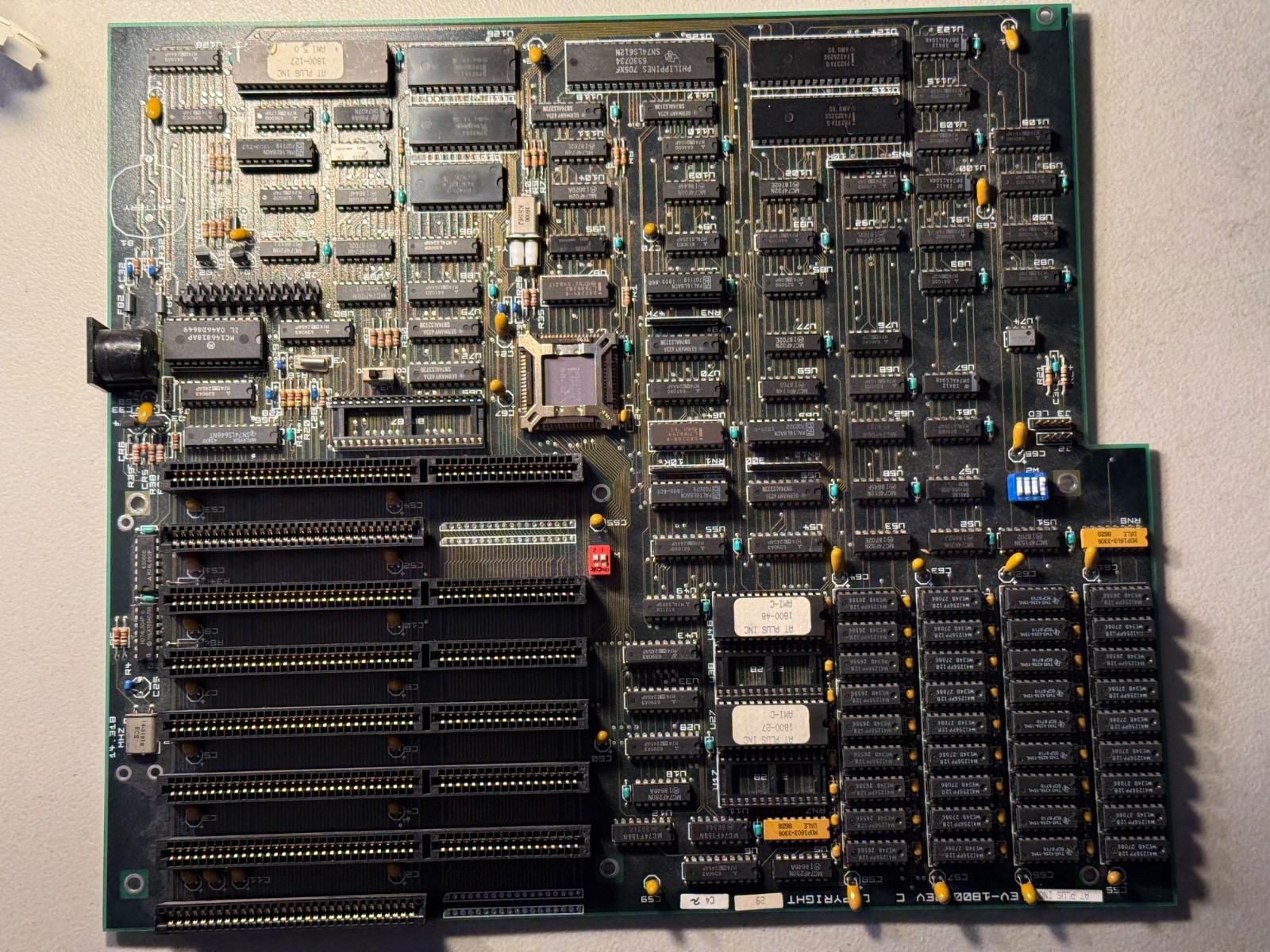 Vintage Everex AT  1MB Large System Board - 80286- 8 Motherboard - Works