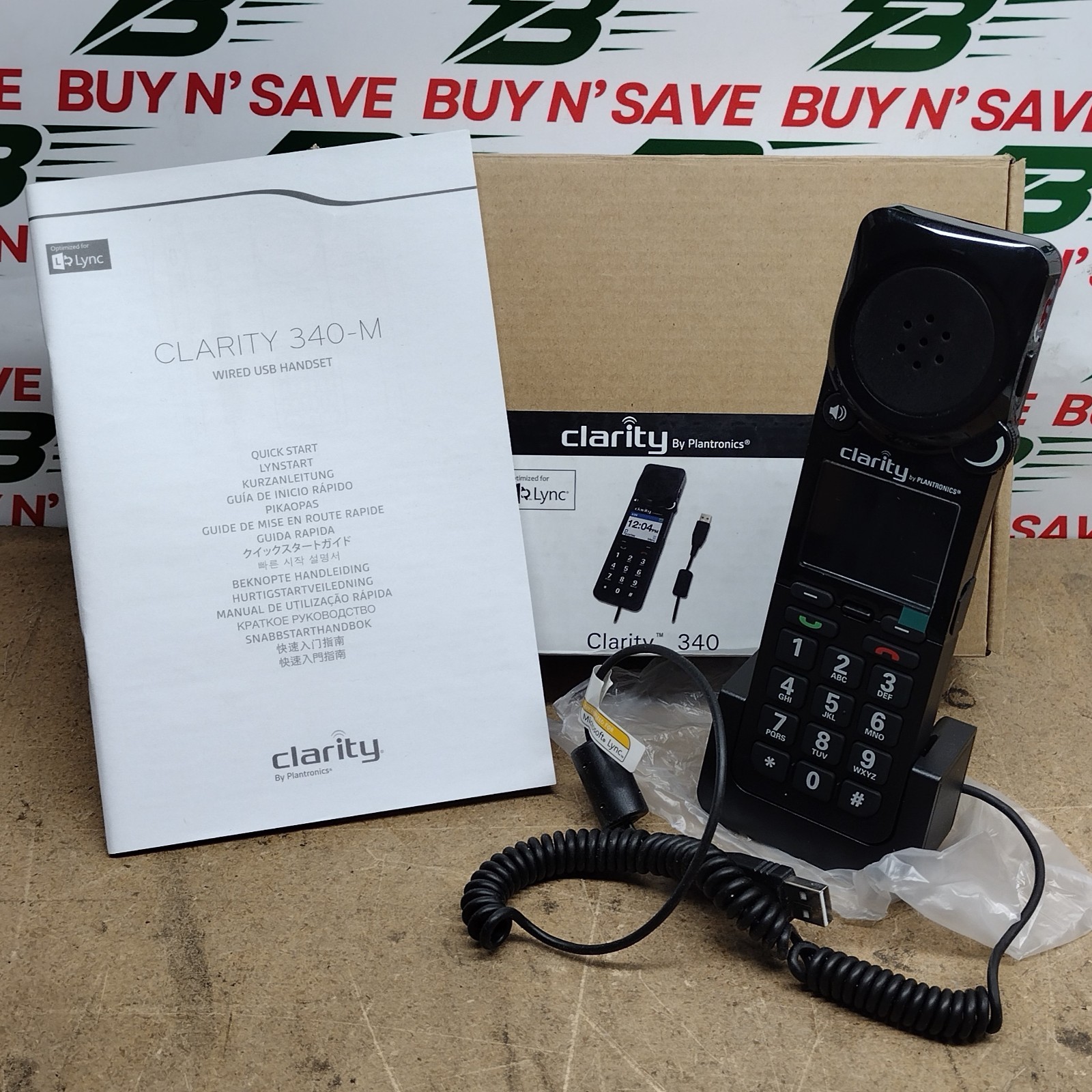 Plantronics Clarity P340-M (Microsoft) USB VOIP Phone and Device 57330-001 - NEW
