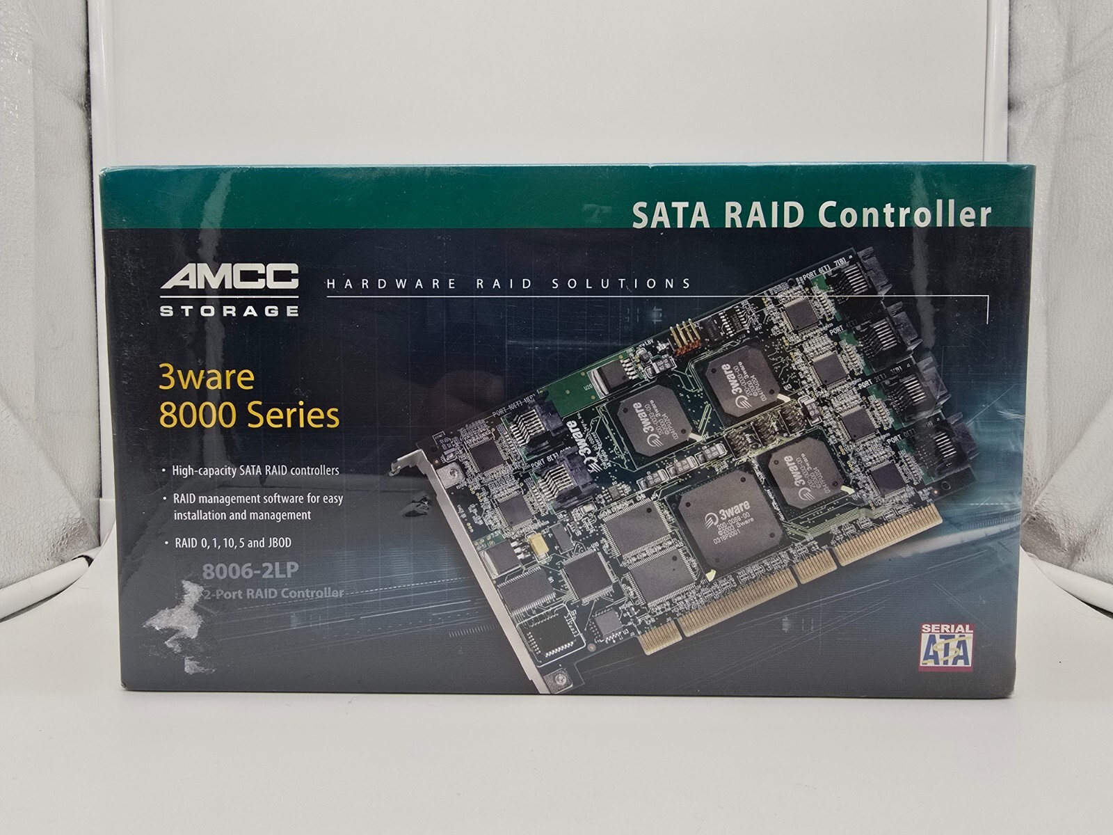 AMCC 3WARE SATA RAID CONTROLLER  8006-2LP PCI-64BIT 701-0185-01 C KIT
