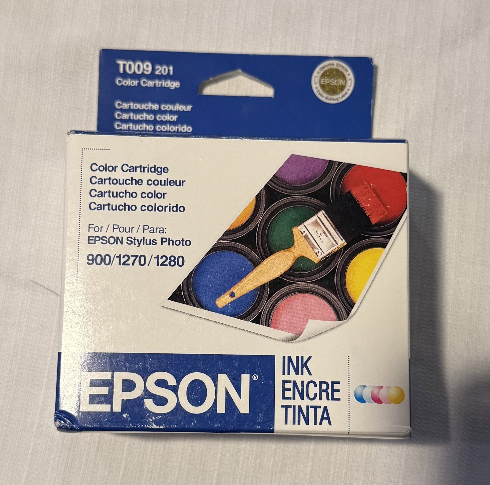 Epson T009201 Color Ink Cartridge Stylus Photo 900 1270 1280 Best by 2/2008 NEW