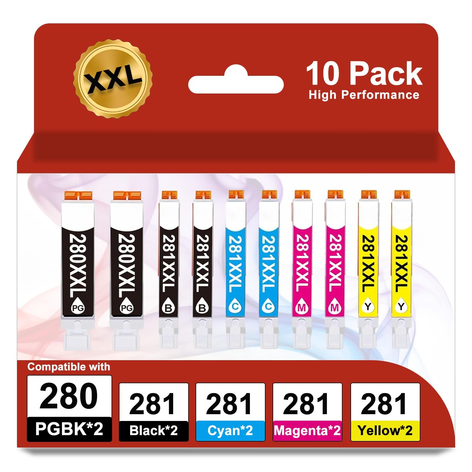 280XXL 281XXL Ink Cartridge Compatible with Canon280XL Canon281XL Replacement