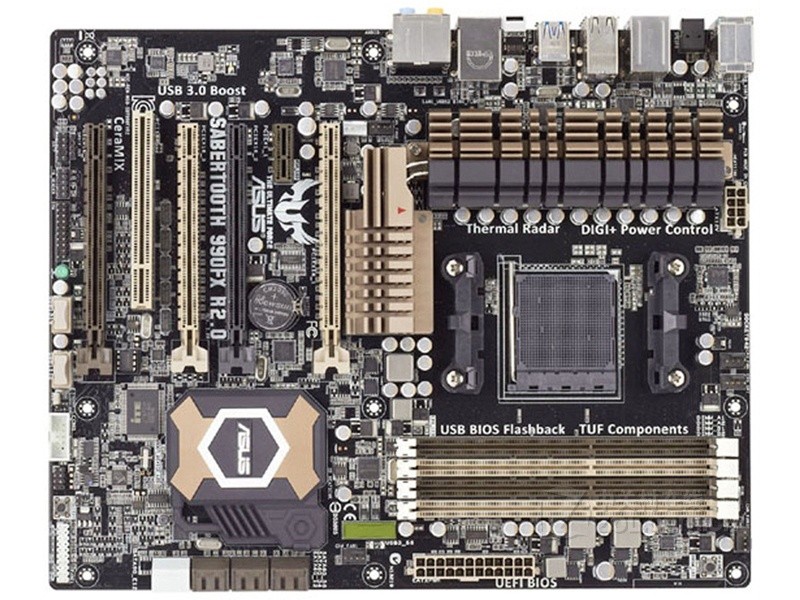 ASUS TUF SABERTOOTH 990FX R2.0 motherboard AM3+ 4*DDR3 32G ATX Tested ok