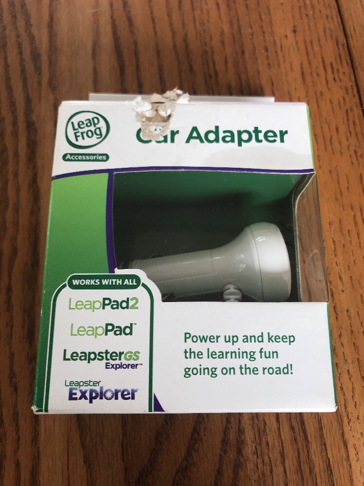 LEAP FROG CAR ADAPTER, NEW IN BOX Ships N 24h