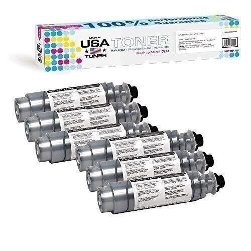 Toner for Ricoh Aficio MP 2550,MP2851,2120D,841337,888169 (Black, 6 cartridges)