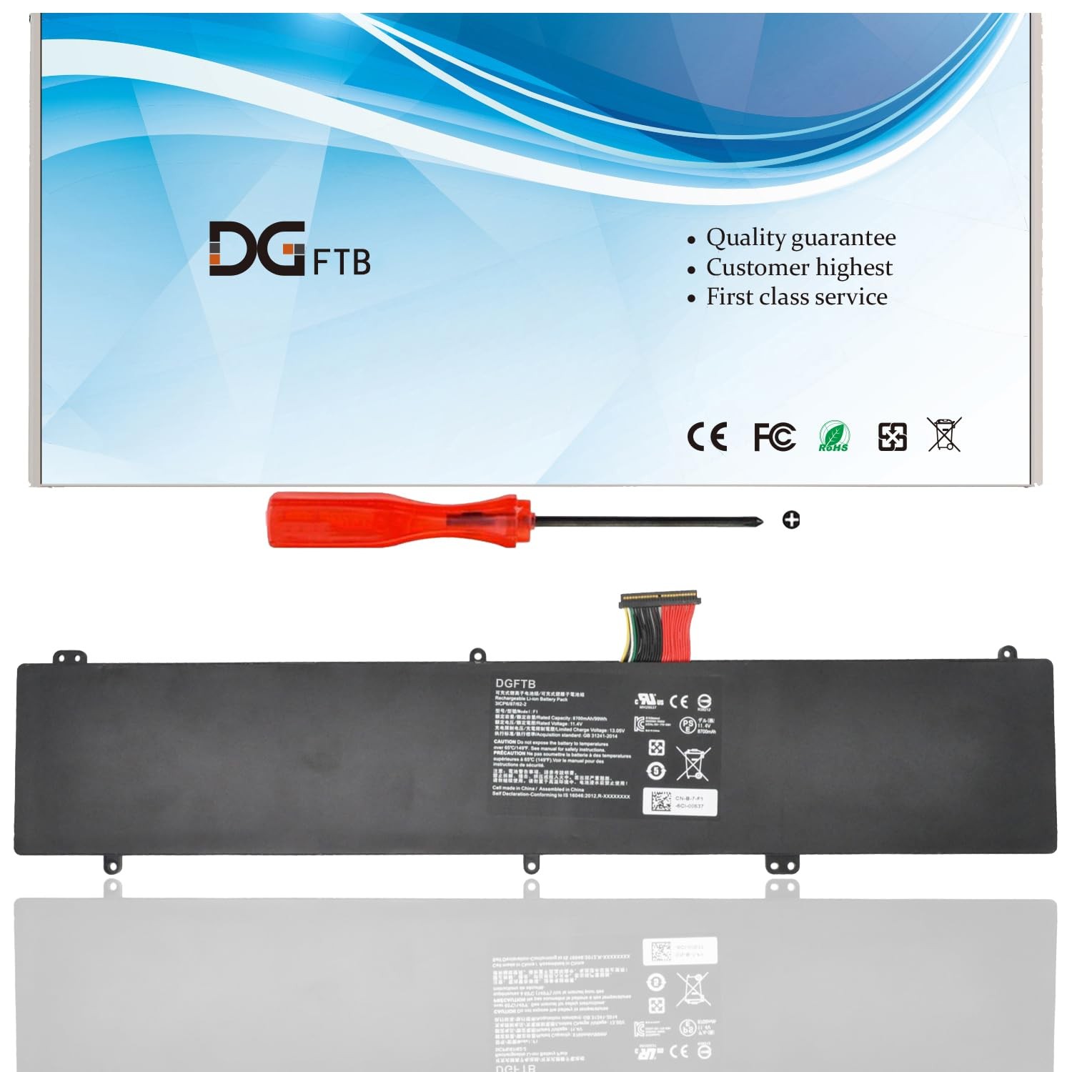 New Razer F1 Laptop Battery for Razer Blade F1 Pro 17.3" 4K i77820HK i76700HQ...