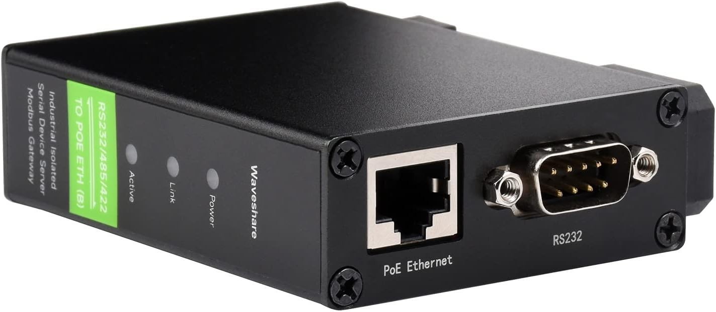 RS232/485/422 to RJ45 Ethernet Module | TCP/ Serial with PoE | Compact Design