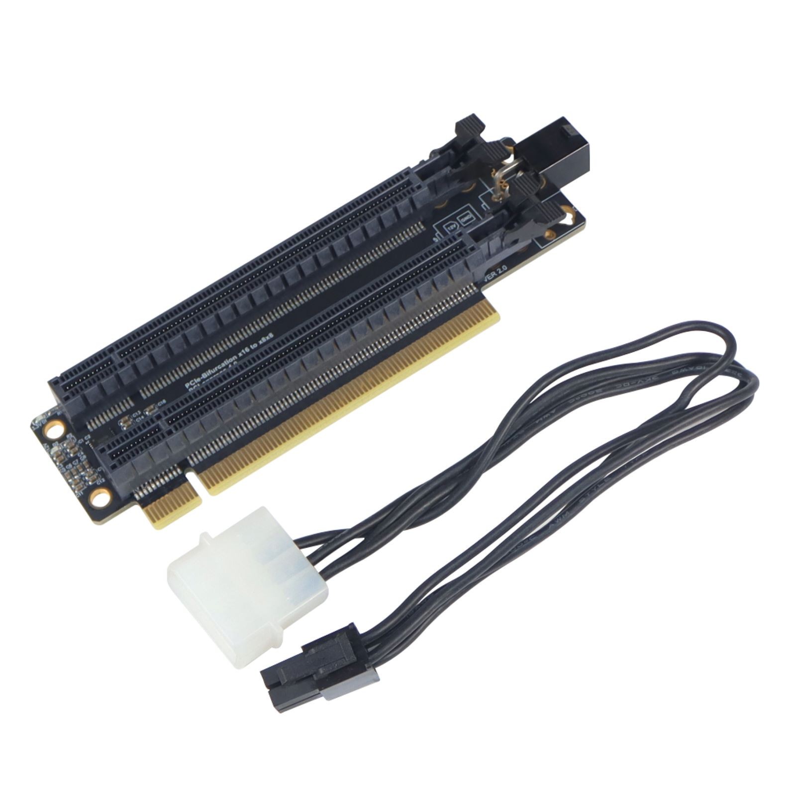 1PC Expansion Card PCIE X16 4.0 High-Speed Transmission Gen4 Gen3 4Pin/SATA