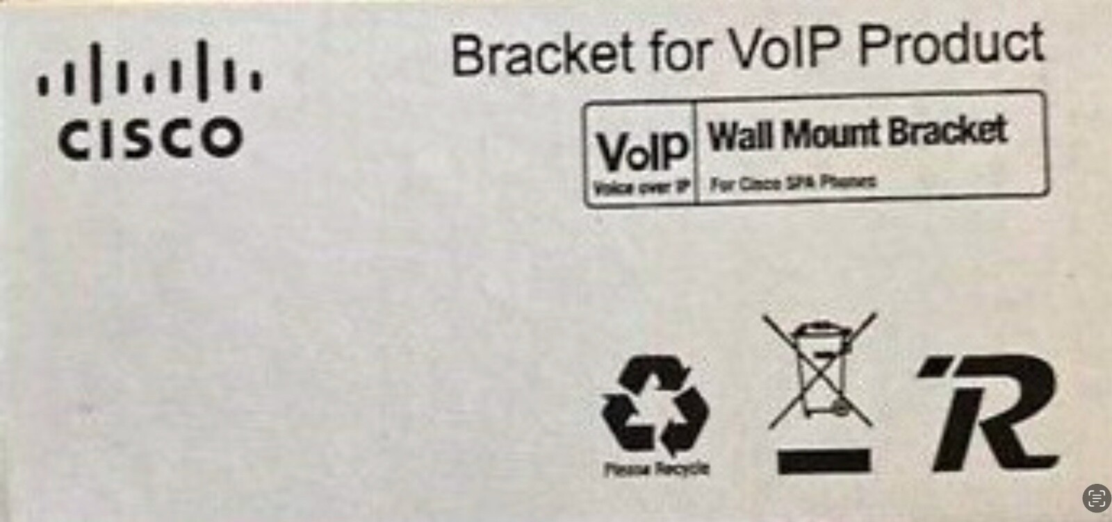 REF - Cisco MB100 Wall Mount - Use W/ SPA 500 Series Telephones SPA504G SPA514G
