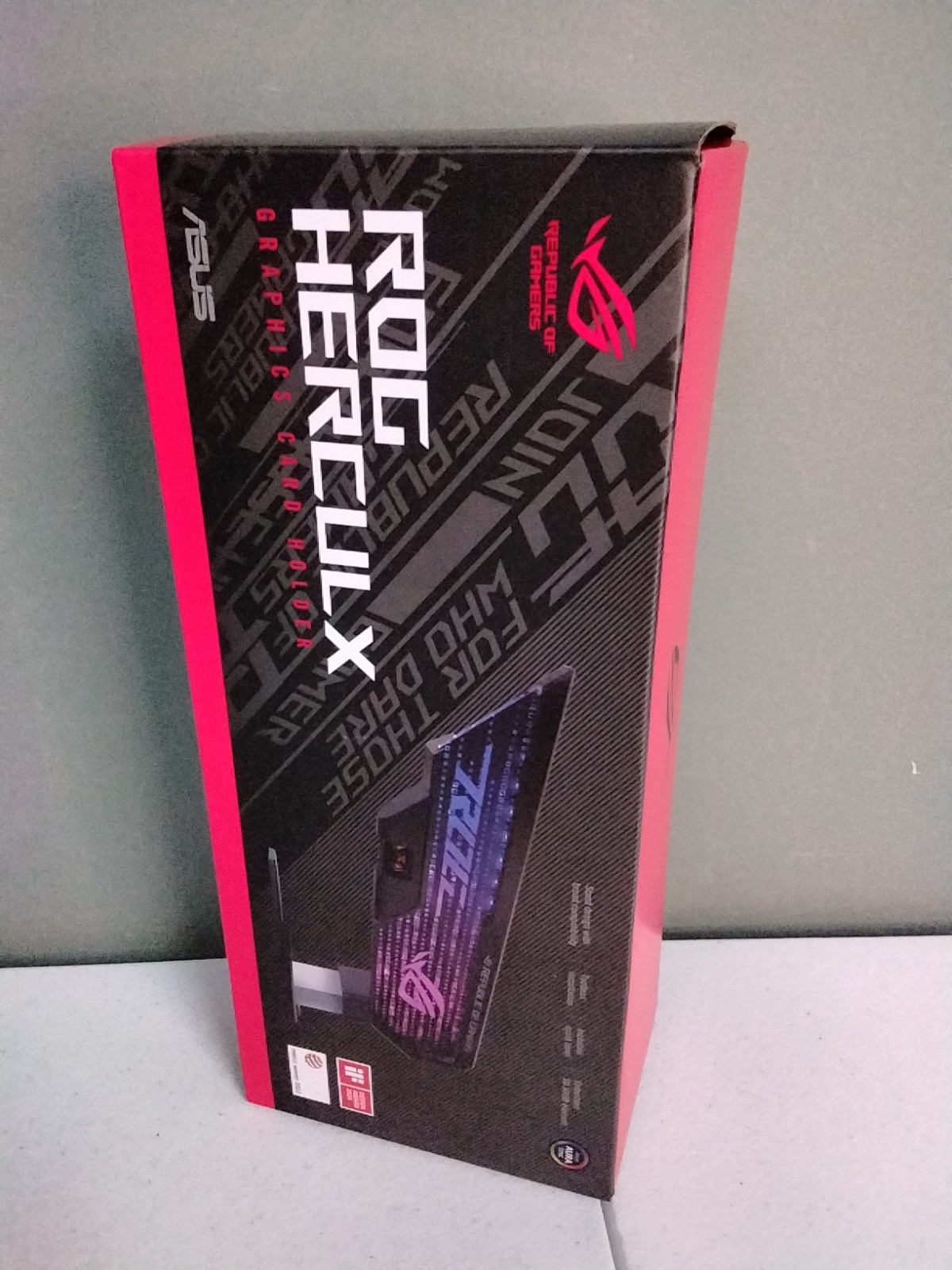 ASUS ROG Herculx Graphics Card Anti-Sag Holder Bracket (Solid Zinc Alloy