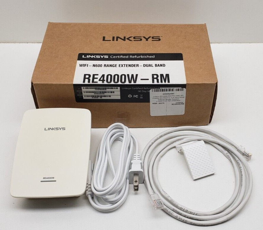 Linksys RE4000W N600 Pro Dual-Band Wi-Fi Range Extender