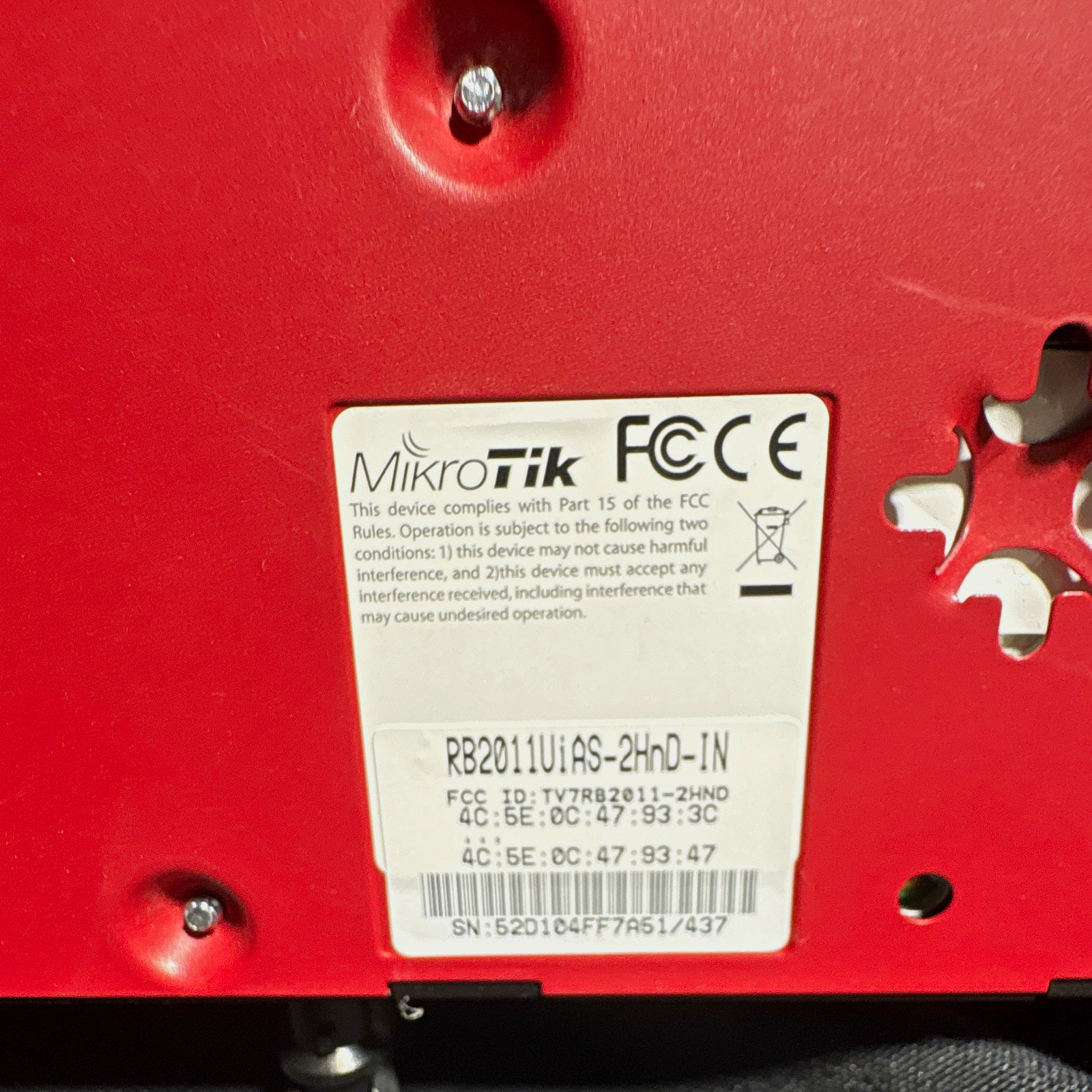 MikroTik RouterBOARD RB2011UiAS-2HnD-IN 10-Port 1G WiFi b/g/n Router 