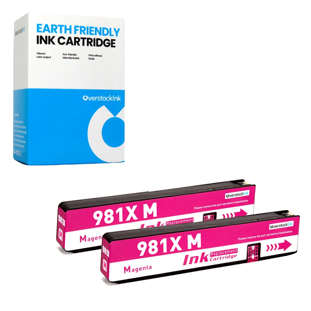 2PK OSI Compatible 981X Magenta Ink fits HP PageWide Managed Color MFP E58650dn