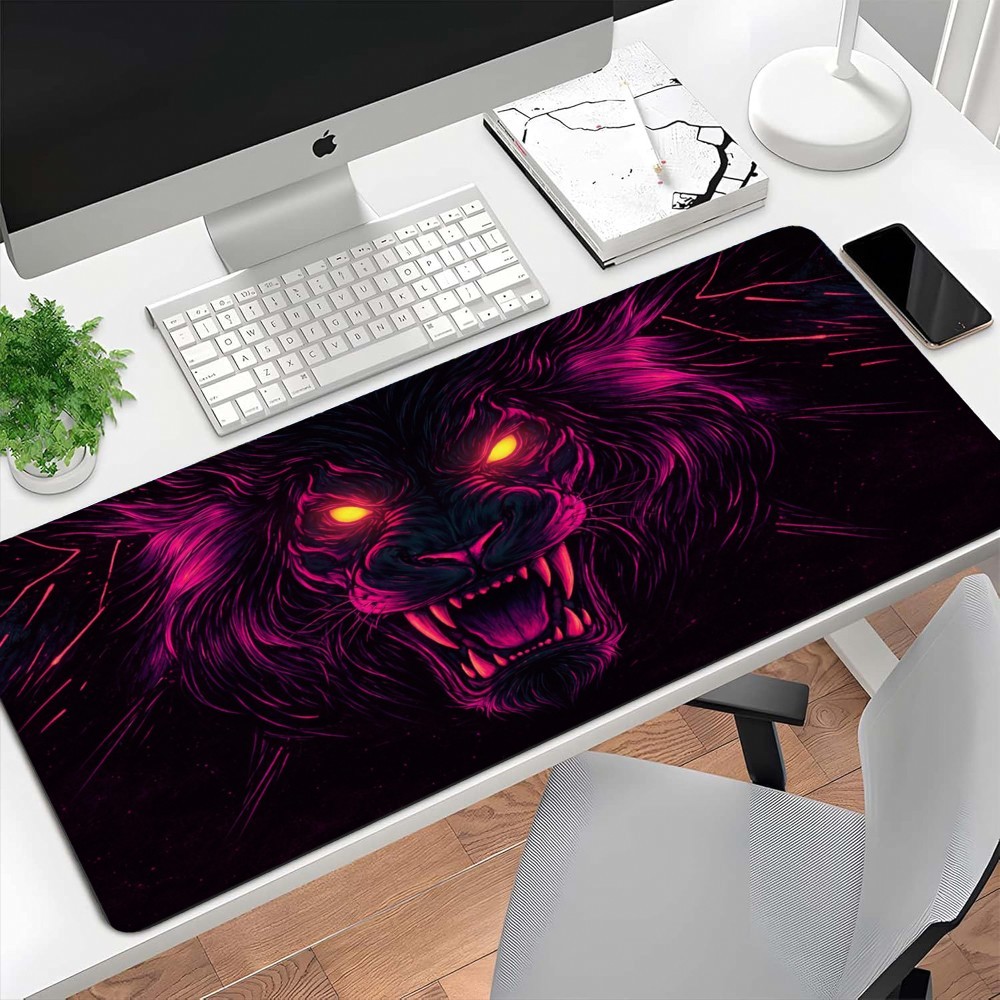 Large Gaming Mouse Pad, Extended Keyboard Mouse Mat, Non-Slip Rubber Base, Smo