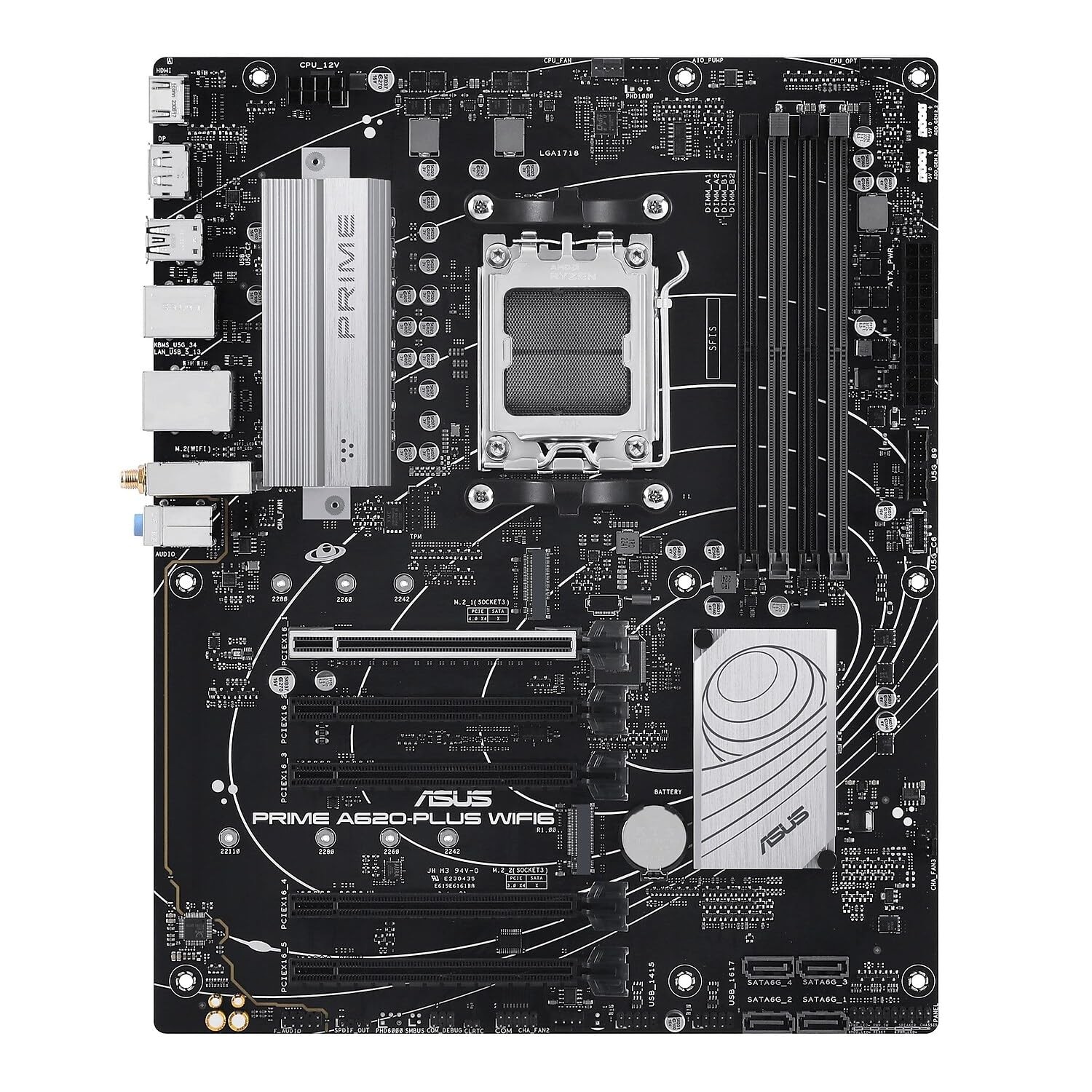 ASUS PRIME A620 PLUS WiFi 6 AM5 Motherboard for AMD Ryzen Desktop Processors