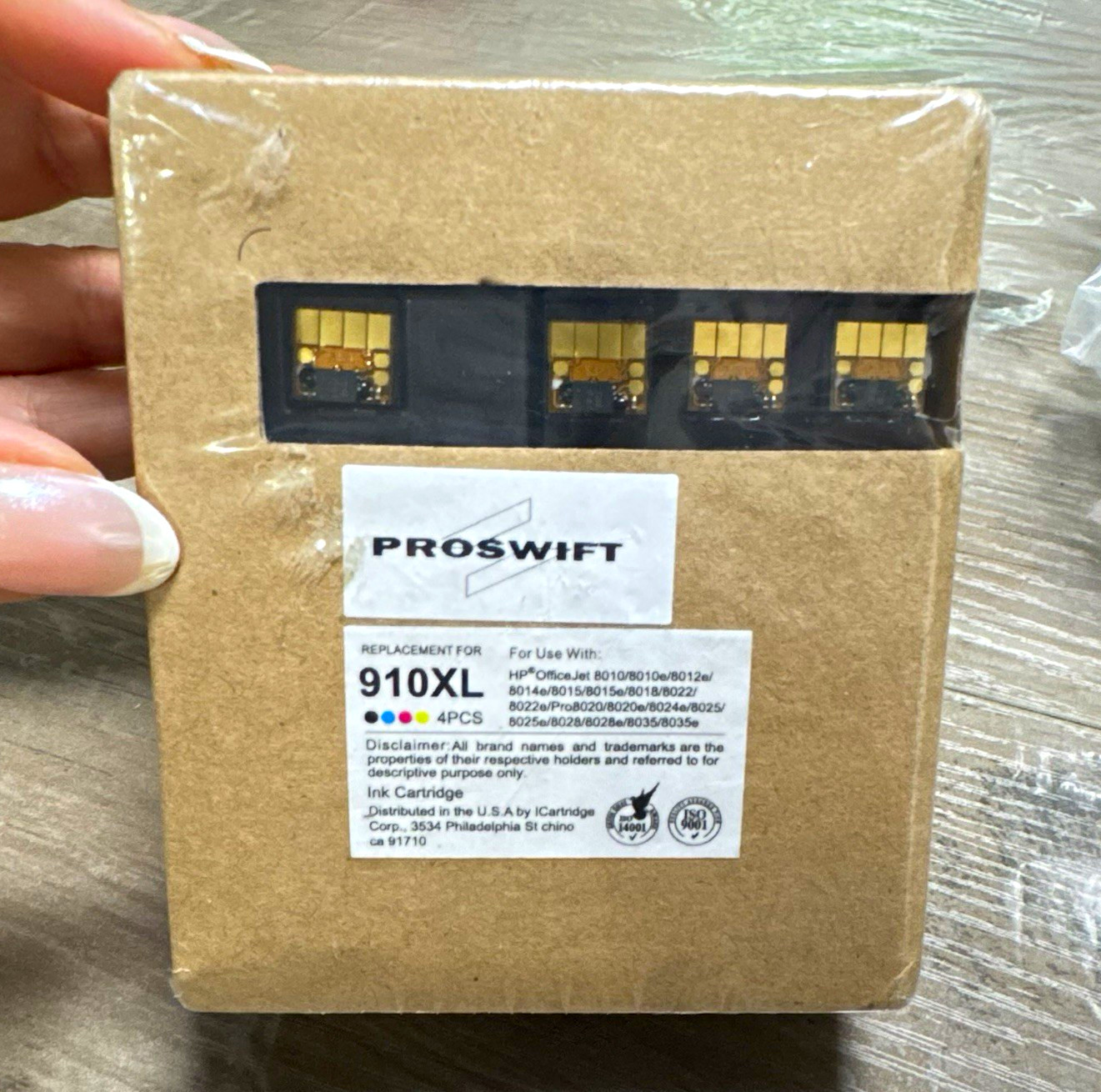 PROSWIFT 910XL Compatible Ink Cartridges 4-Pack CMYK for HP OfficeJet 8010