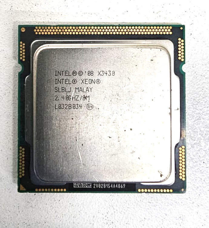 Intel Xeon X3430 SLBLJ 2.40GHz LGA1156 Quad-Core Server CPU Processor Tested