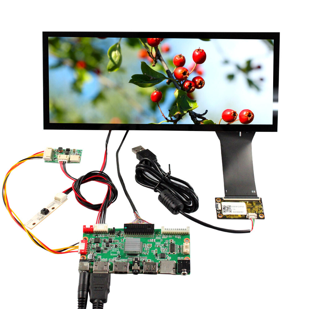 10.3inch 1920X720 Capacitive Touch LCD HDAV USB SD LCD Controller Board