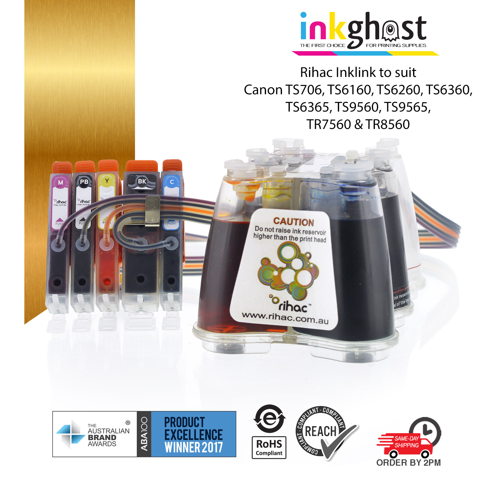 Rihac Inklink Refillable CISS for PGI-680 CLI-681 cartridge Canon printers 