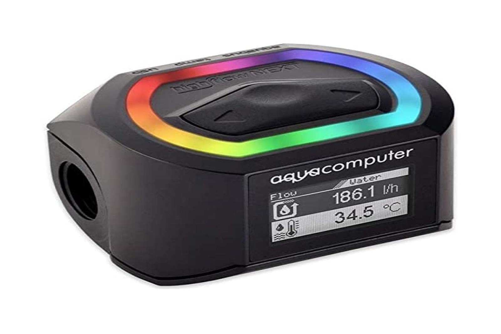 Aquacomputer G1/4 Next RGBpx Flow Sensor - High Flow (53293)