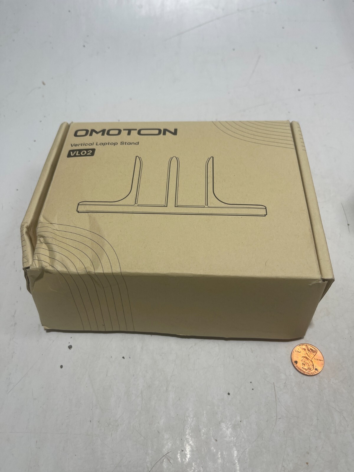 Omoton Vertical Double Laptop Stand Silver