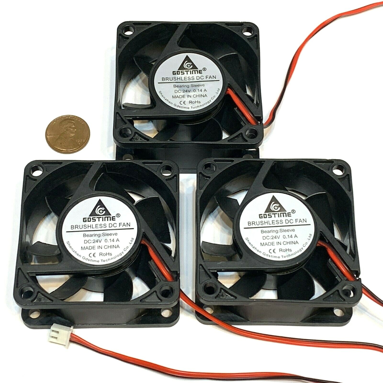 3 pieces Computer case 2Pin 6025 DC Fan 24V 6cm 60x60x25mm Motor Cooling WD C50