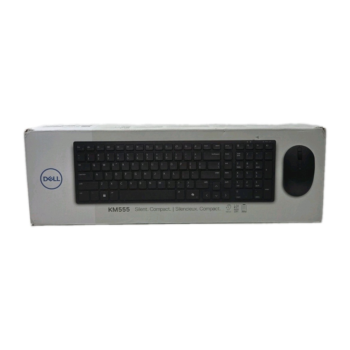 NEW Dell KM555 US Silent Compact Keyboard & Mouse 05V5M