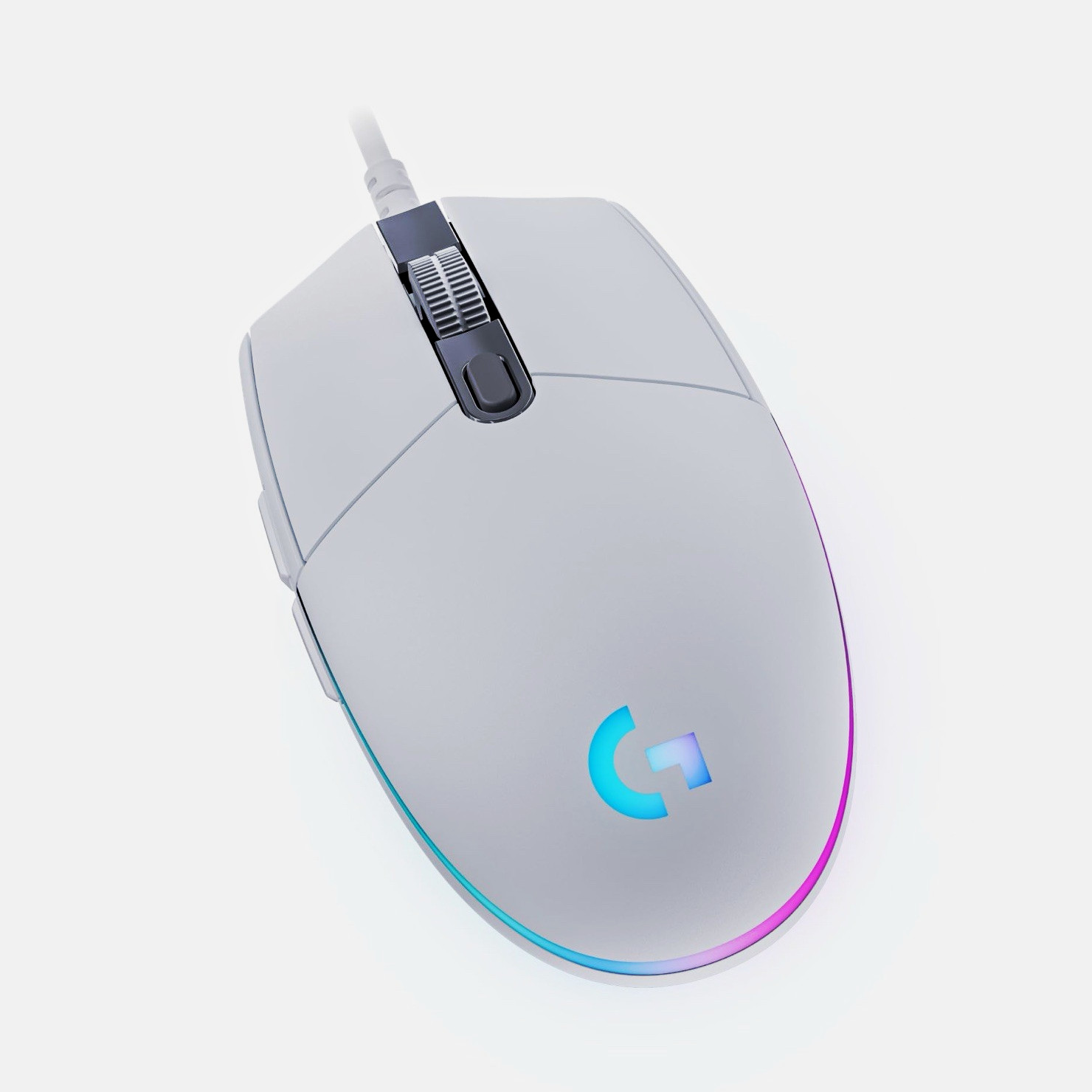 Logitech G203 LIGHTSYNC Wired USB RGB Gaming Mouse 8000 DPI 6-Button White