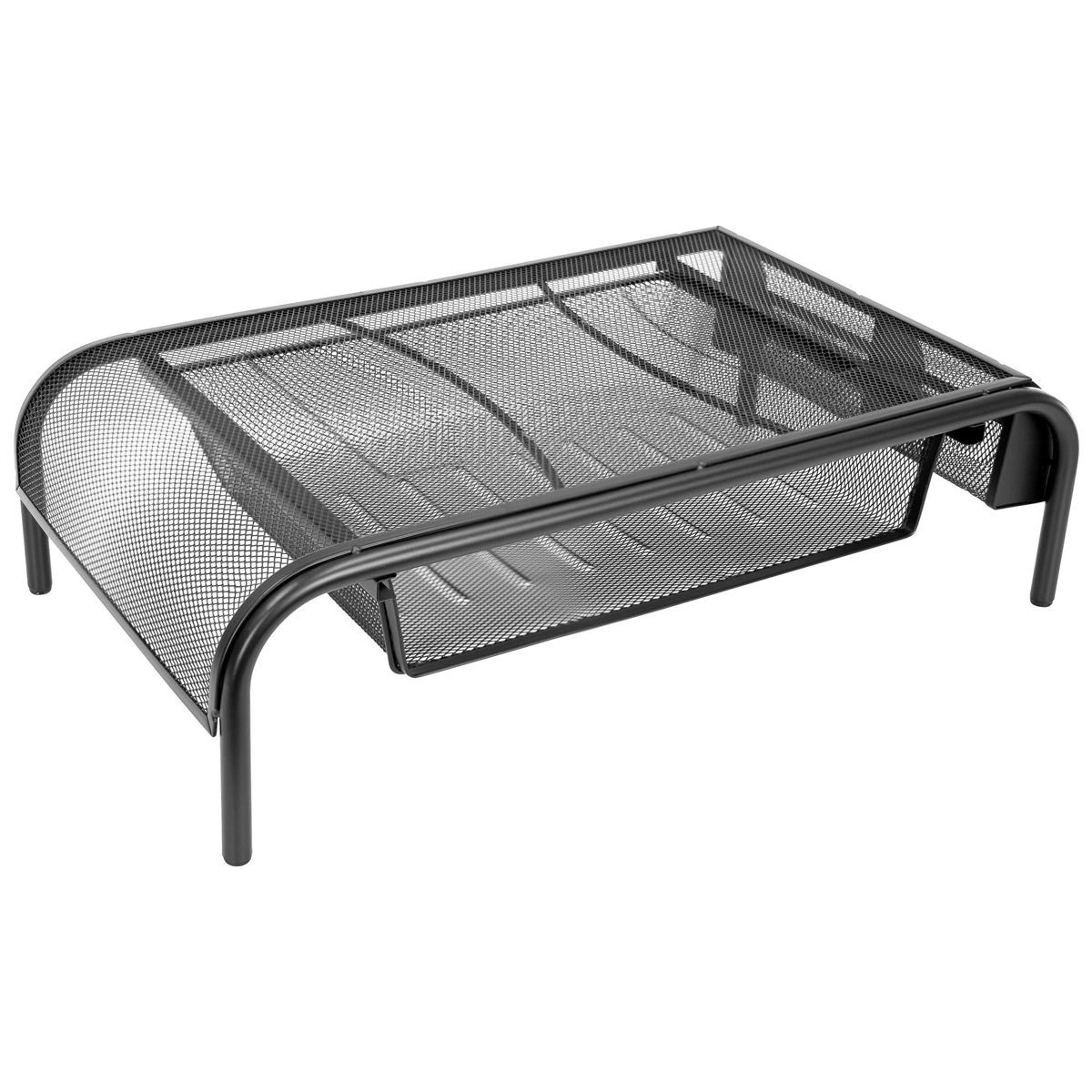 Mount-It Metal Mesh Monitor Stand with Pull Out Drawer
