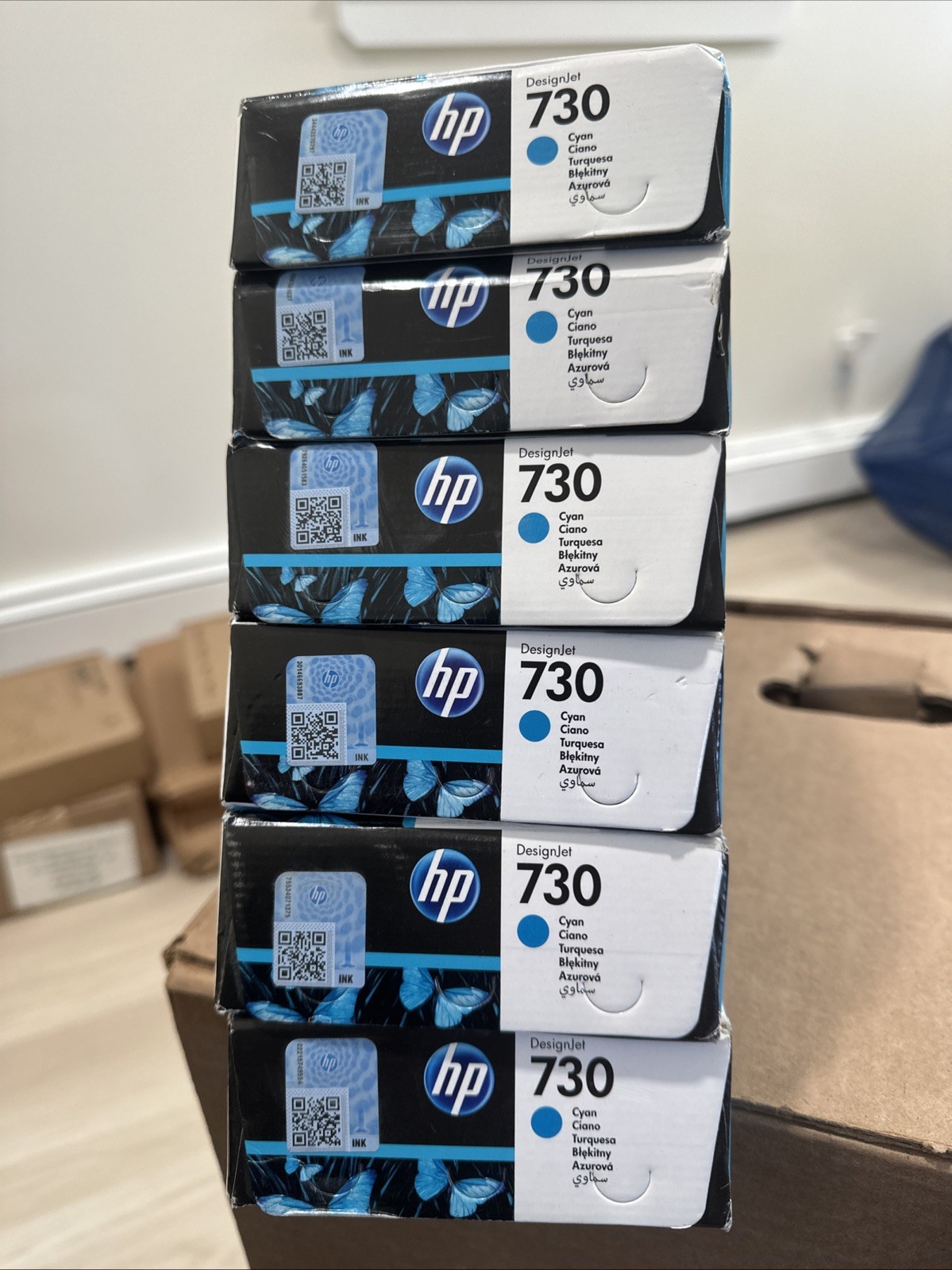 Genuine New HP730 Cyan DesignJet Expired 2022/2024/2025 Look At Pictures Details