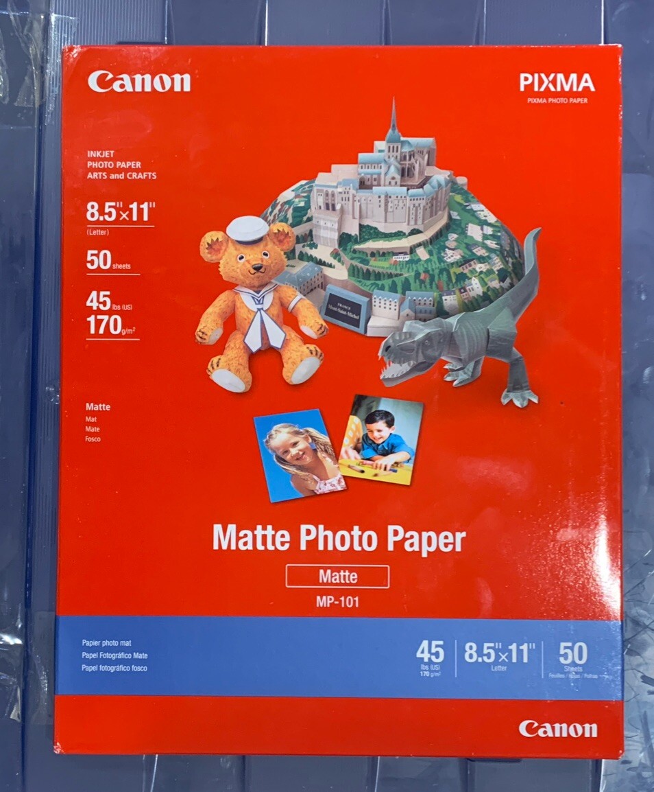 Canon Photo Paper Plus, Matte, 8-1/2 x 11, 50 Sheets/Pack