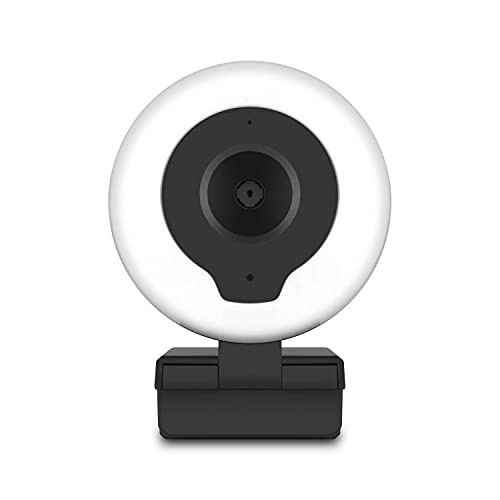 Aluratek AWCL2KFR 2K Webcam with Ring Light and Tripod