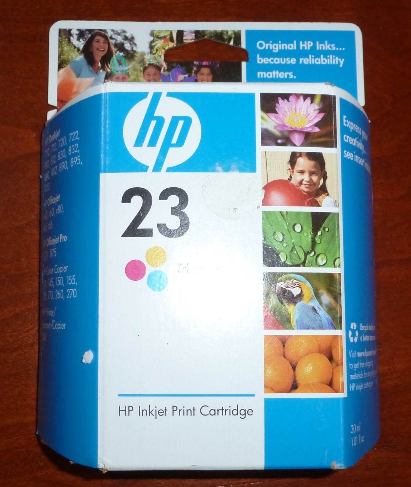 OEM HP 23 Color Ink Cartridge New Sealed Expired  1 Tri Color, Original Box