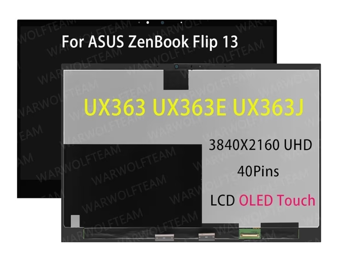 Replacement for ASUS ZenBook Flip 13.3inch OLED LCD Touch Screen Dig (3840X2160)