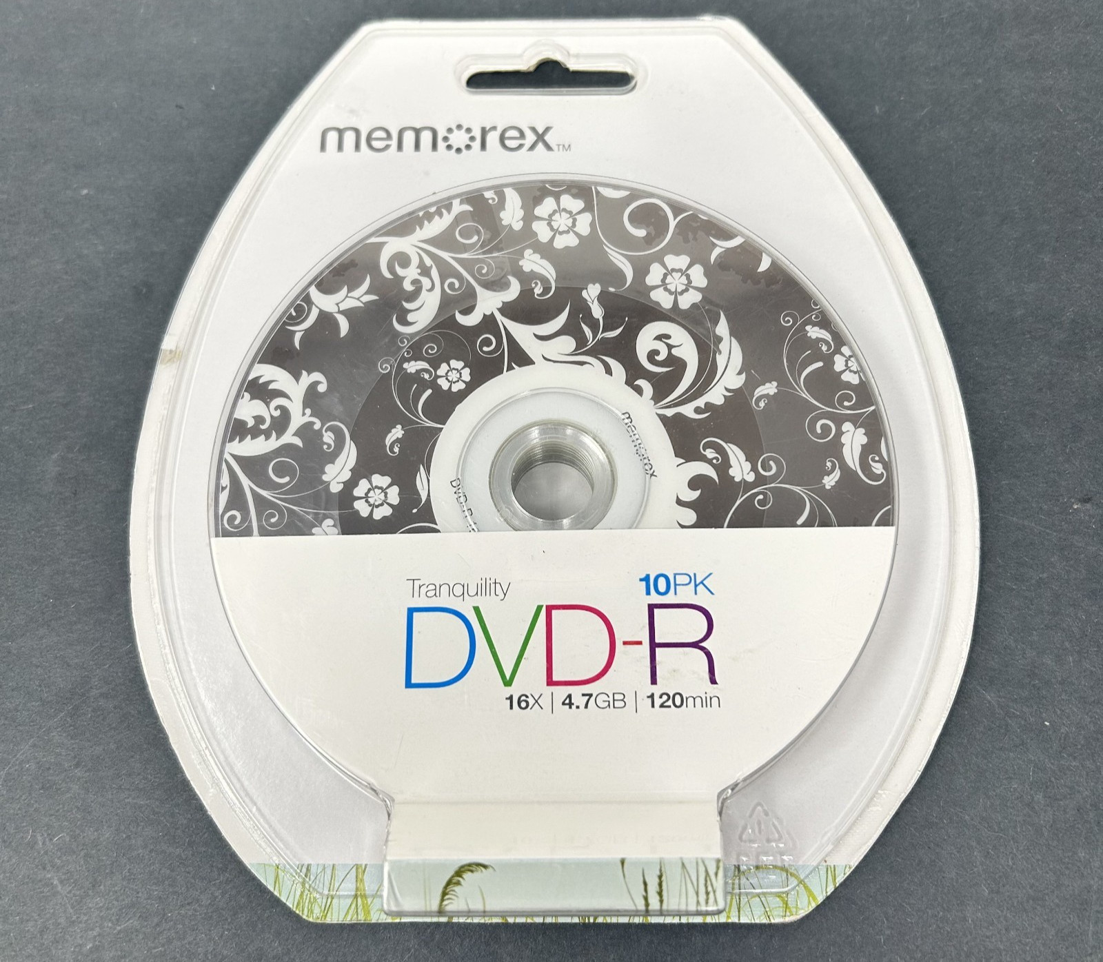 Memorex Tranquility 10 Pack DVD-R 16X 4.7 Gb 120 Minute - NEW Factory Sealed (1)