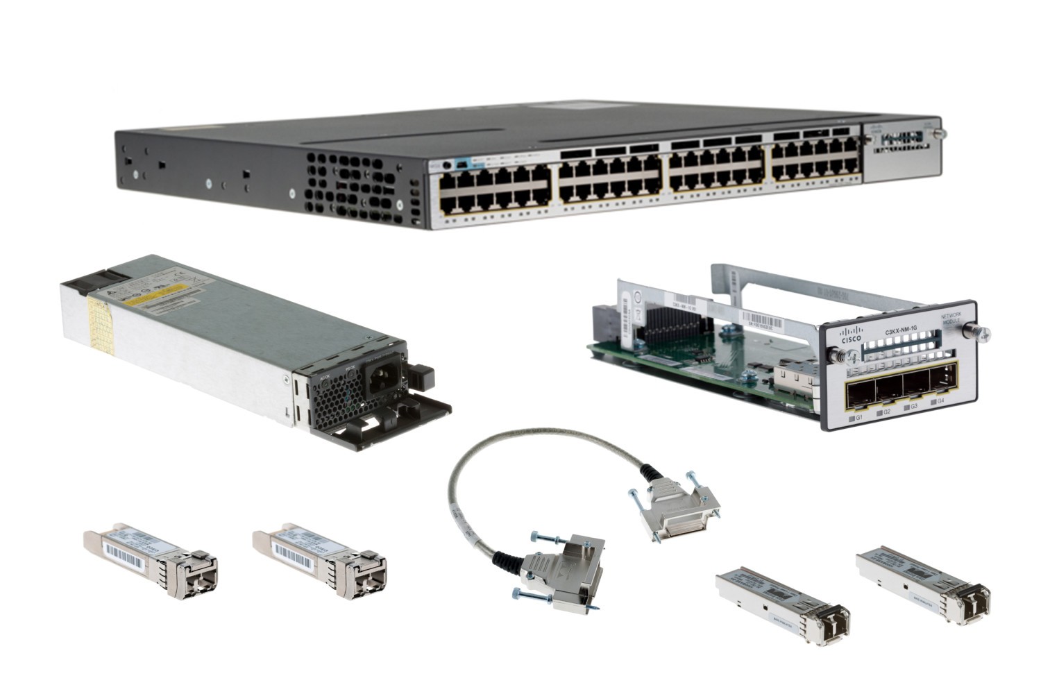 Cisco 3750X Series 48 Port PoE+ switch, WS-C3750X-48P-S - Lifetime Warranty