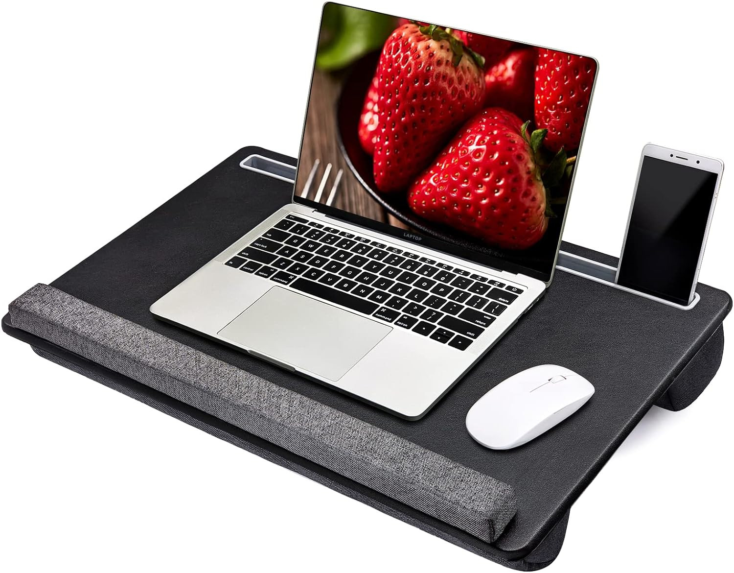 Extra Large Lap Laptop Desk - Full PU Material Mouse Pad Gaming Tray - Portable