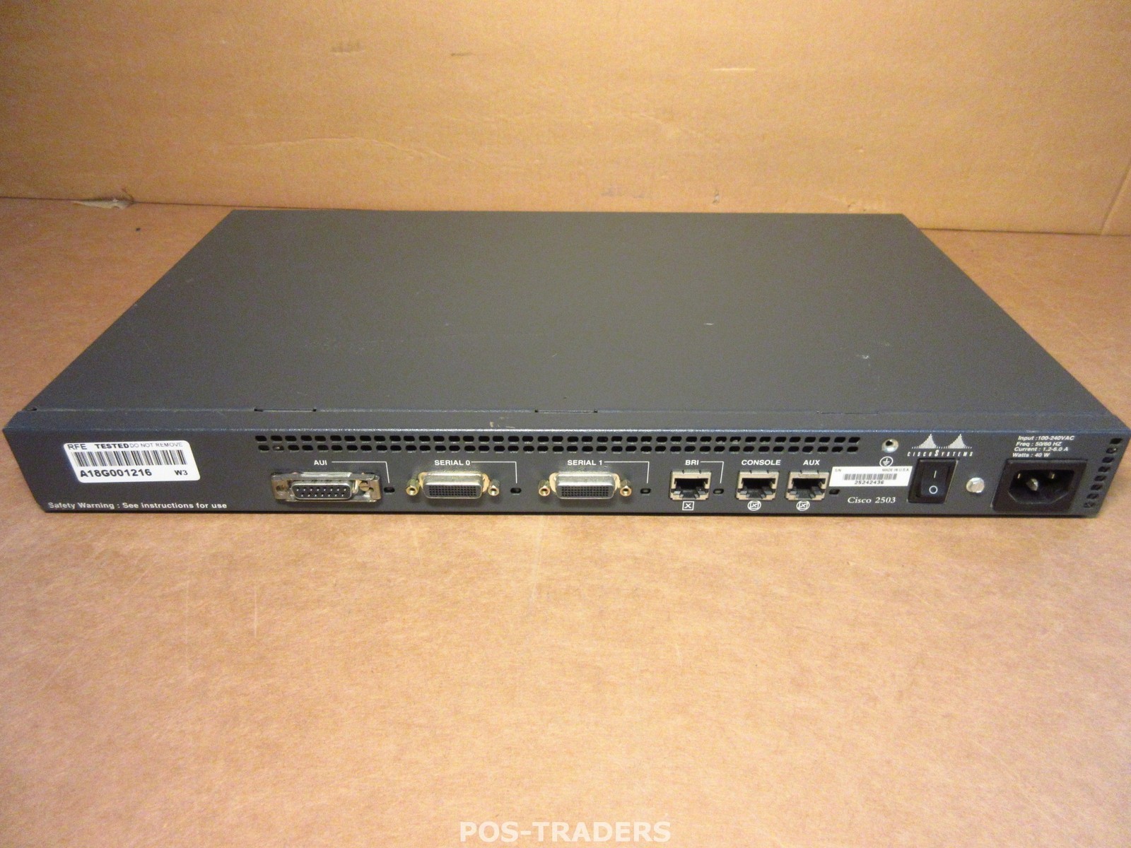 Cisco 2503 2500 Series 2 Serial T-1 Ports, 1 ISDN-BRI Port, 1 AIU Ethernet Port