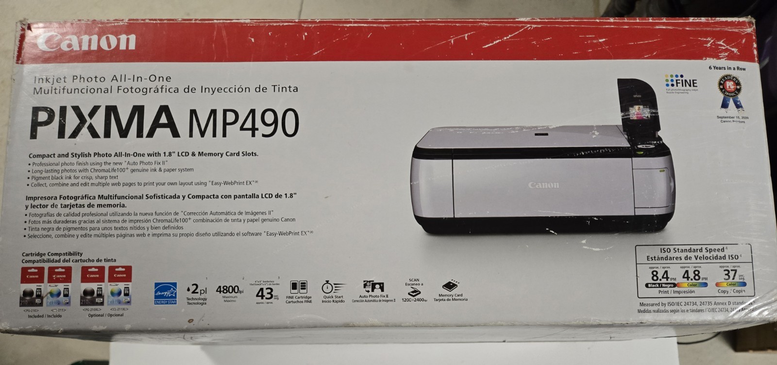 Canon PIXMA MP490 Ink jet Photo All-In-One Printer